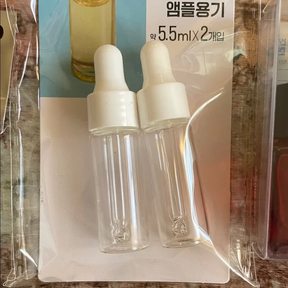 Assorted Travel TSA Compliant Cosmetic Bottles and Droppers Set